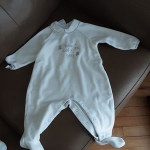 Tartine et chocolat light blue footie 9 months